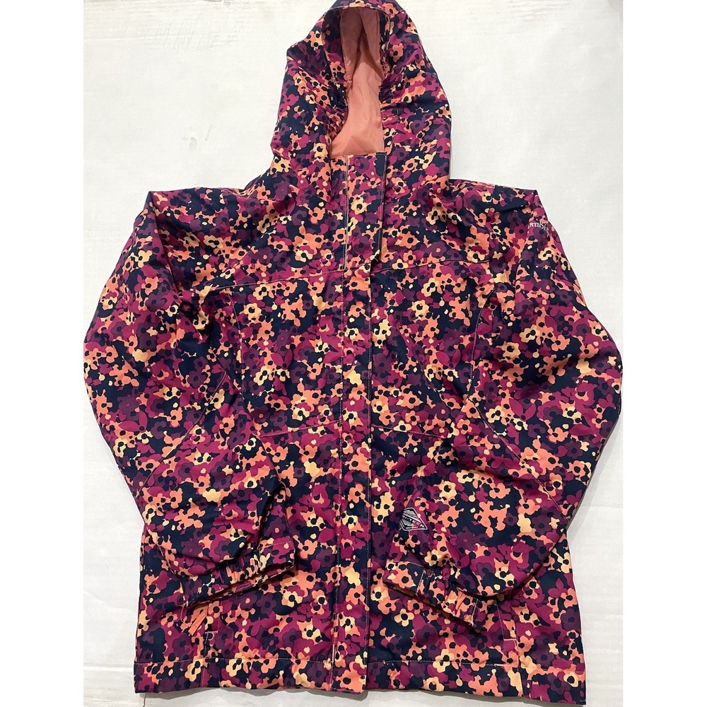 Columbia Floral Interchangeable Omni Tech Hooded Jacket. Medium 10-12